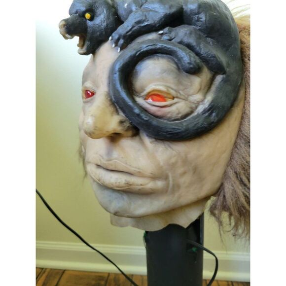 Rotating mad scientist vintage handmade Halloween prop rat - Picture 6 of 9